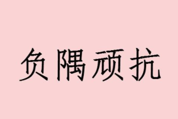 成语“负隅顽抗”有哪些故事？又该作何解释呢？