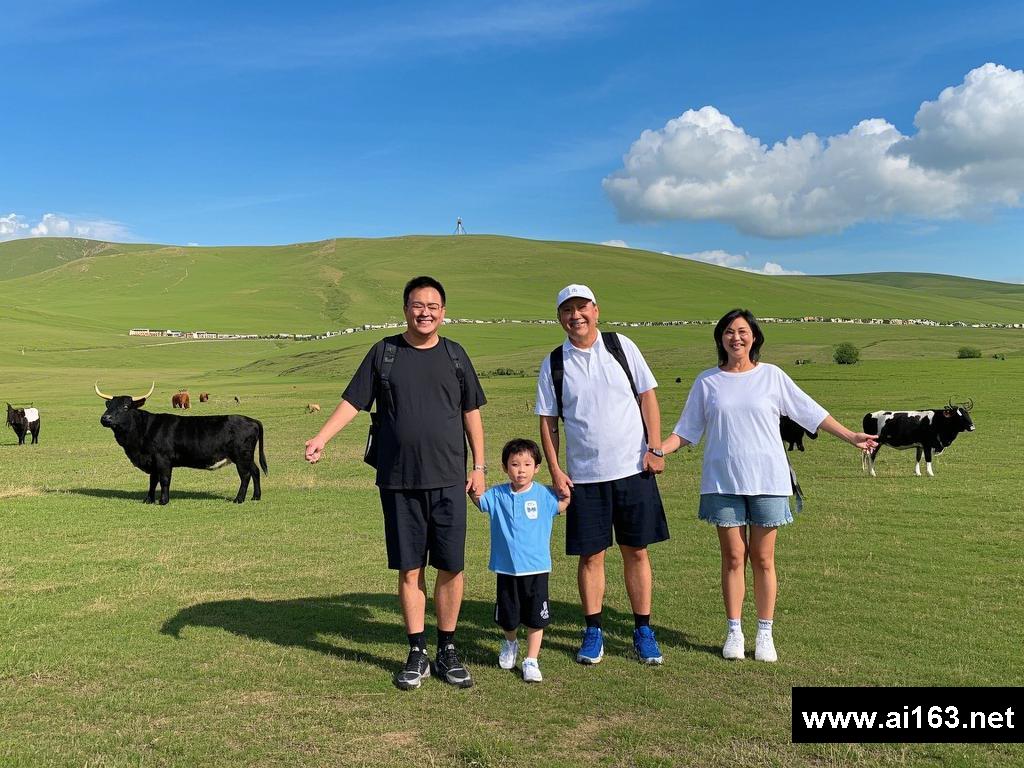 家庭旅行中的心动之旅
