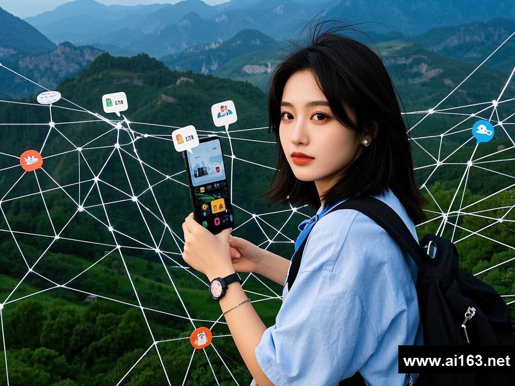 景区探秘与情感的网络交织