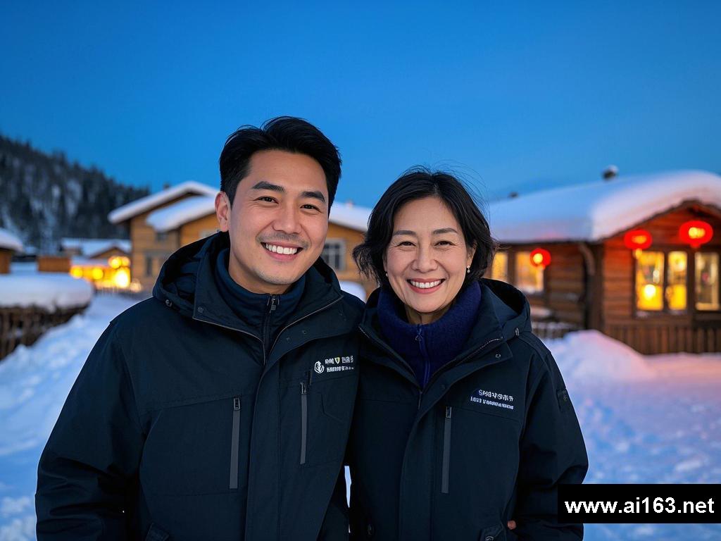 雪乡的温暖相拥